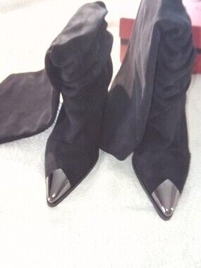 Black Dress Boots Size 7